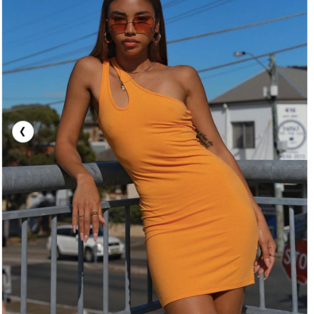Princess Polly Tiller Mini Dress Orange
